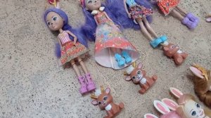 Все наши куклы кролики, олени, павлины и лисички Enchantimals. Обзоры разных наборов Энчантималс.