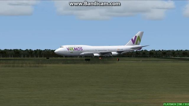 Wamos Air B747 Varadero Juan Gualberto Gomez Airport MUVR Landing FS9 смотреть онлайн