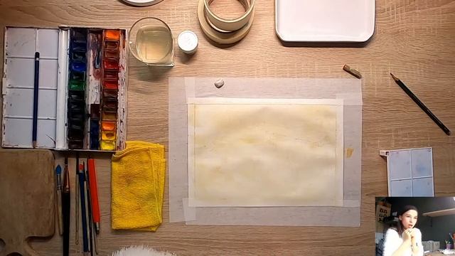 Урок рисования акварелью для взрослых - Япония смотреть онлайн