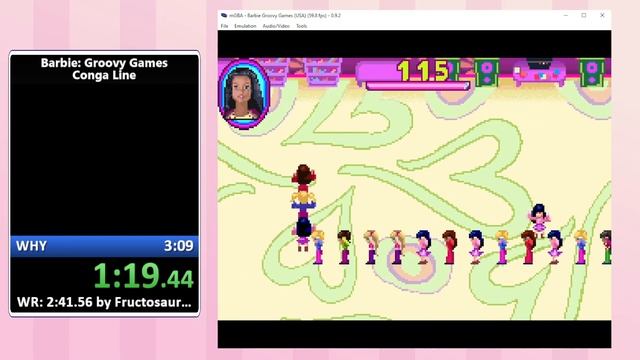 Barbie Groovy Games Conga Line speedrun смотреть онлайн