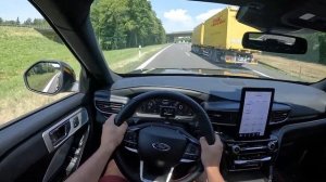 2023 Ford Explorer 3.0 EcoBoost V6 PHEV 457 PS TOP SPEED AUTOBAHN DRIVE POV