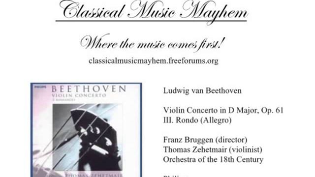 Beethoven - Violin Concerto in D Major, Op. 61: III. Rondo (Allegro) смотреть онлайн