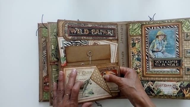 Поп ап альбом Graphic 45 ''Safari Adventure''/ Pop up album Graphic 45 ''Safari Adventure'' смотреть онлайн