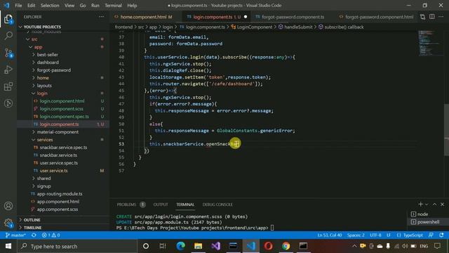 10. Cafe Management System - Login Page (Angular, Node.js, MySQL Database) смотреть онлайн