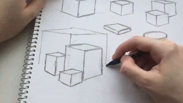 КАК ЖЕ ВСЕ-ТАКИ ЭТО НАРИСОВАТЬ?: КУБЫ с нуля смотреть онлайн