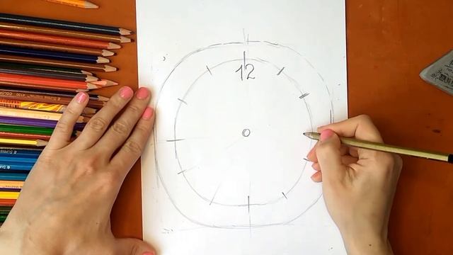 Как нарисовать часы. Онлайн-школа рисования "Малевашки" смотреть онлайн