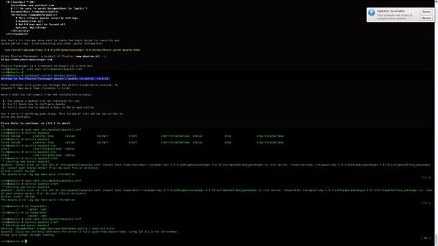 Install Apache2-Passenger-Rails on Ubuntu Server смотреть онлайн