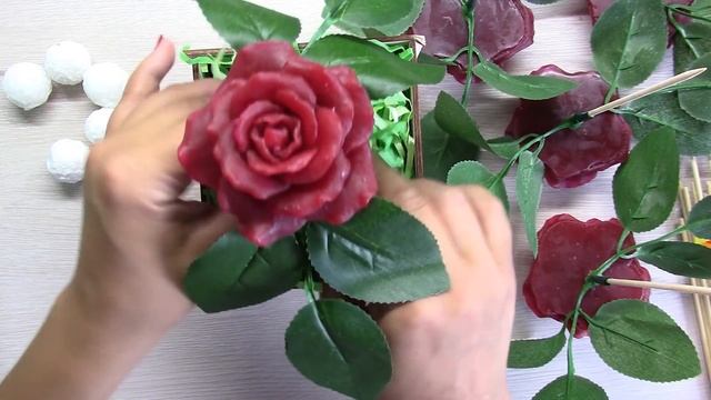 Мыловарение•Букет Роз•Форма роза дрим•Soap смотреть онлайн