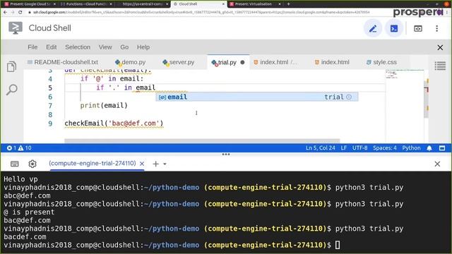 Creating A Cloud Function For Checking Email Id Syntax - Google Cloud Online Bootcamp - Part - 26