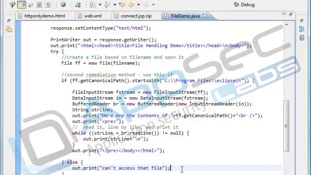 Java Secure Coding: File Handling 10 3 Canonicalization Path смотреть онлайн