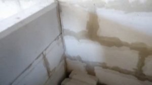 Кладка перегородок из газоблока 100 мм. Своими руками. Баня