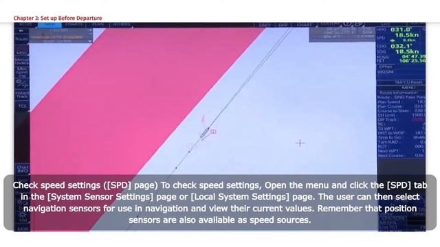 3) Set Up Before Departure / Furuno ECDIS FMD 3100 / 3200 / 3300