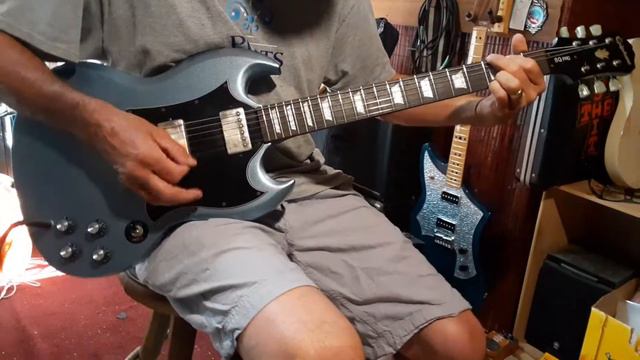 SOLD 2012 Epiphone SG Pro Pelham Blue Nice axe смотреть онлайн