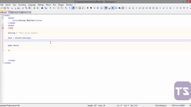 String Functions Sample 4 - Lecture 43 (PHP Tutorial) смотреть онлайн
