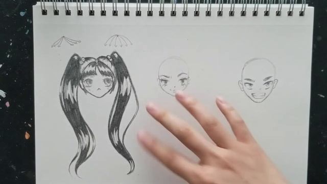 How to Draw (and Shade!) ANIME HAIR in 3 Styles: Female and Male - Drawing Tutorial (step by step) смотреть онлайн