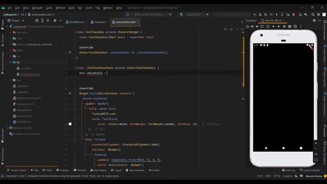 Flutter Checkbox | How to create checkbox in flutter source code смотреть онлайн