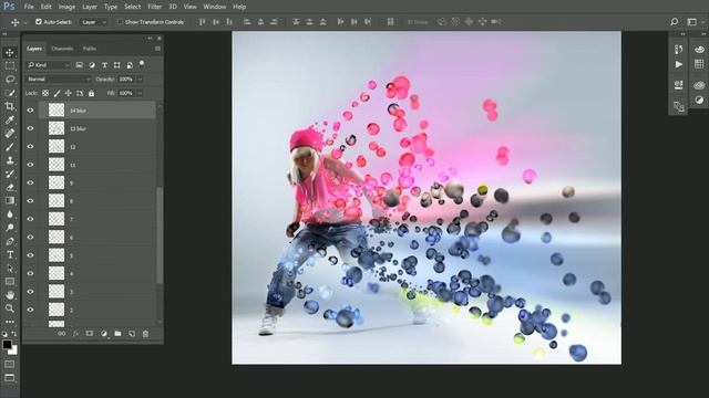 3d Bubbles Photoshop Action