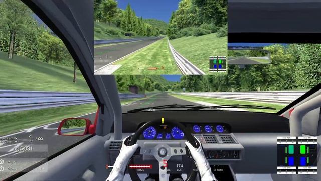 Assetto corsa / Vuelta a Nürburgring con el Renault Clio Williams 1993 смотреть онлайн