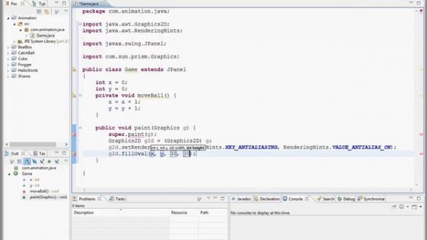 Creating Animation In eclipse java