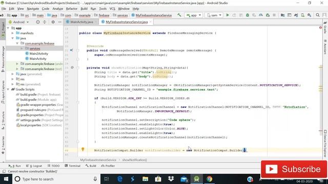 firebase notifications android || How to send notification from firebase смотреть онлайн