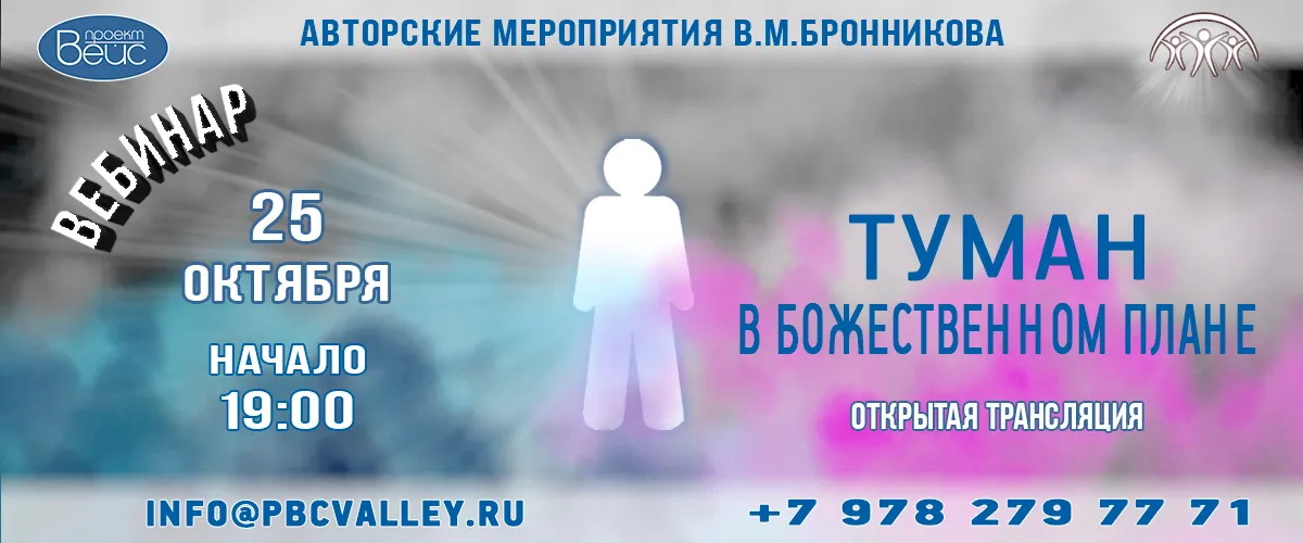 25.10.2020 Вебинар «Туман в божественном плане» смотреть онлайн