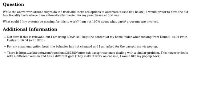Ubuntu: Git via ssh not automatically finding key after update to 16.04 смотреть онлайн