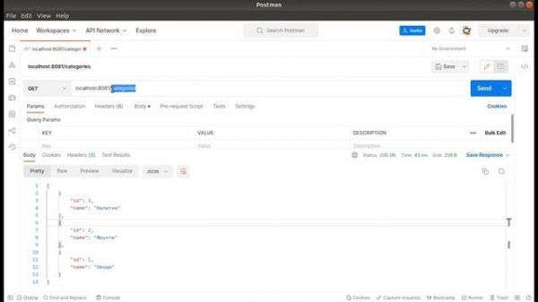 REST API приложение на Spring Boot. Тестирование API проекта
