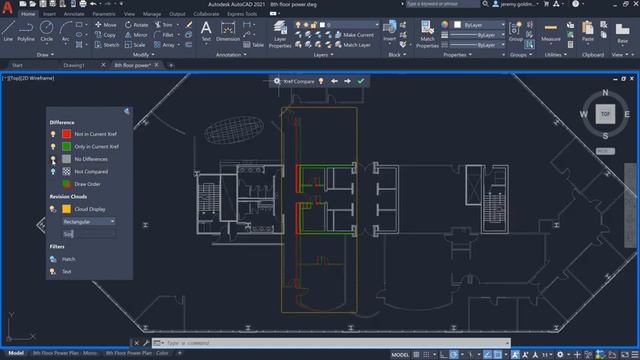Autodesk AutoCAD 2021 (New feature) - Xref compare смотреть онлайн