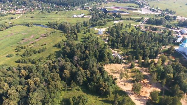 Новый Иерусалим. Вид с неба. Съемка с квадрокоптера Parrot drone Bebop 2 смотреть онлайн