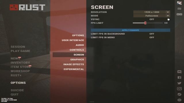 Как поставить разрешение 4:3 в Rust/Раст смотреть онлайн