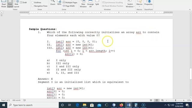 JAVA - Lesson #78 - Array Activity #1 смотреть онлайн