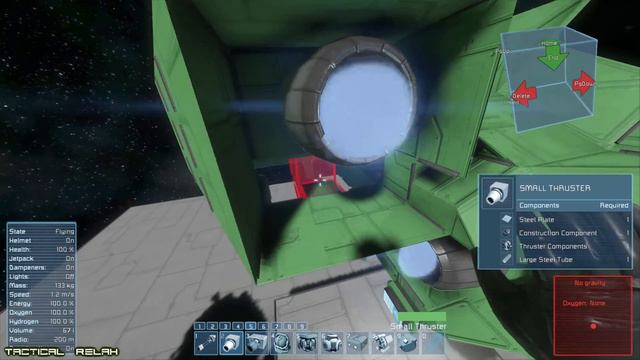 Space Engineers - Building A Fighter part 2/3 - Tac~Relax