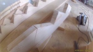 Лестница  с забежными ступенями своими руками(начало)