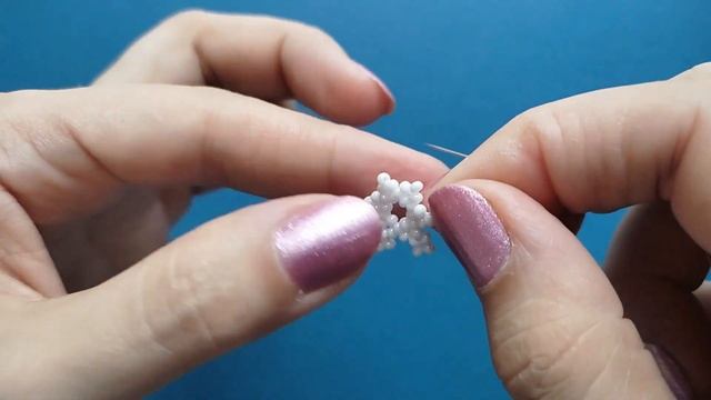Snowflake beaded earrings tutorial for beginners смотреть онлайн