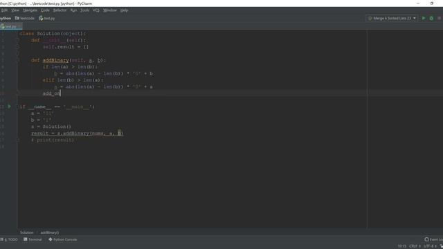 Python Leetcode Sulution 67: Add Binary смотреть онлайн