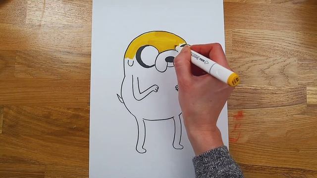 Как нарисовать Джейка Время приключений смотреть онлайн