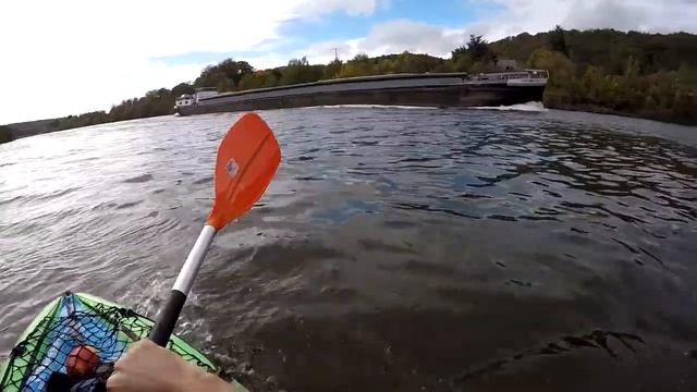 Навстречу ветру и течению | Kayak Intex Challenger K1 смотреть онлайн