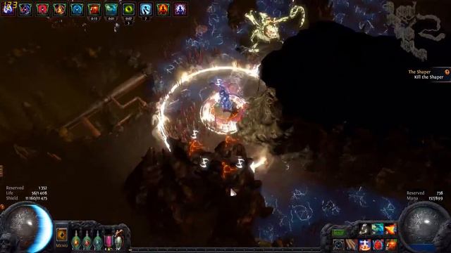 Path of Exile. Maze of the Minotaur Map. Witch Low life RF Channelling Build. смотреть онлайн