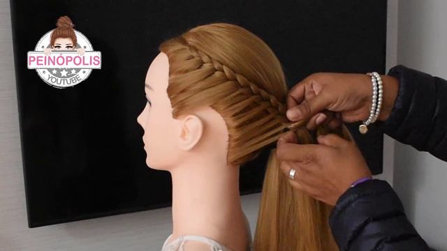 Peinados Fáciles | Coleta Baja con Trenzas de Lado para Niñas con Cabello Largo o Mediano смотреть онлайн