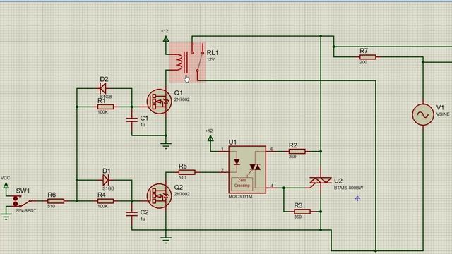 Облегчение режима работы реле с помощью симистора смотреть онлайн