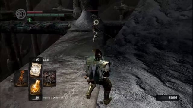 глюк с черным рыцарем в DARK SOULS смотреть онлайн