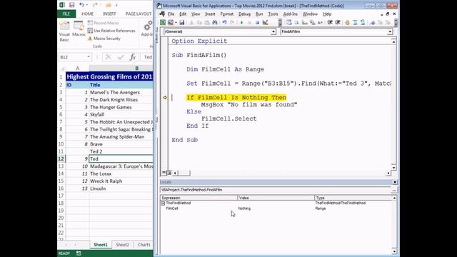 Excel VBA Introduction Part 15a - Find and FindNext смотреть онлайн