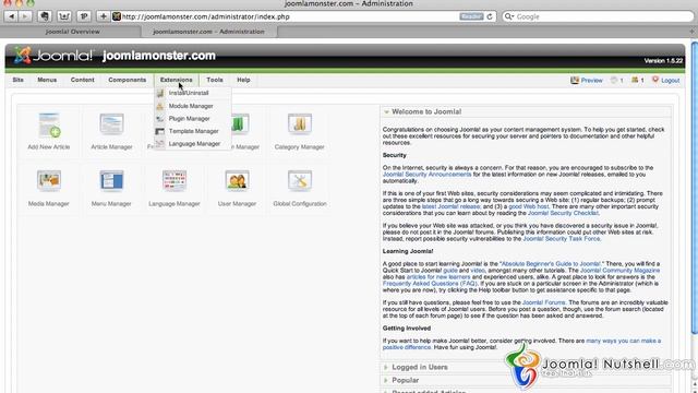 Assign Template - Joomla Nutshell 1.5 Tutorial смотреть онлайн