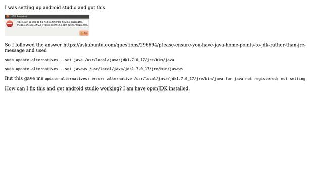 Ubuntu: Setup JDK for android studio смотреть онлайн