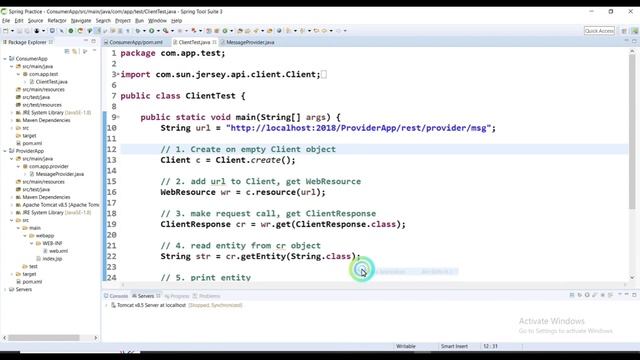 Consumer application in webservices-7 #webservices #json #rest #soap смотреть онлайн