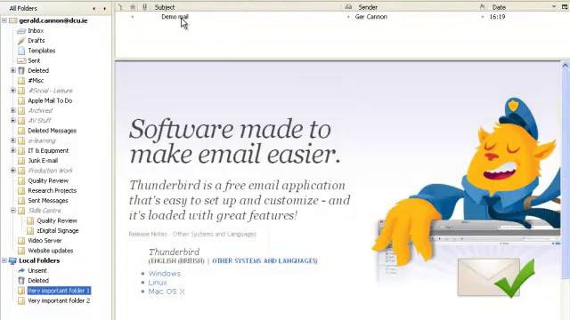 Thunderbird Local Mail to Webmail смотреть онлайн