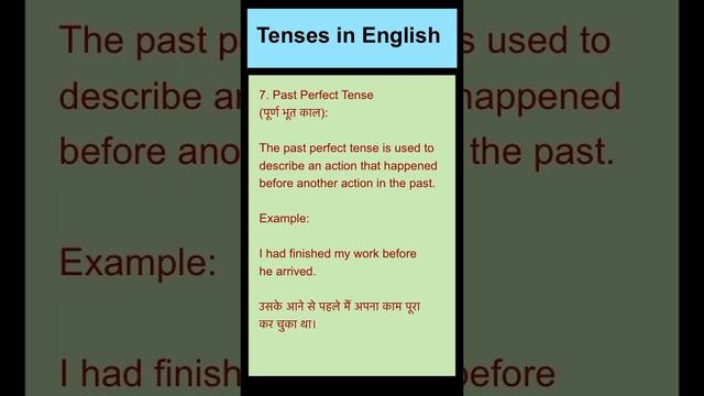 7 Past Perfect Tense Tenses in English смотреть онлайн