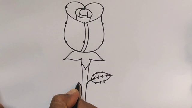ROSE Drawing Easy ?| How to Draw a Rose From 9 Dots Step by Step | Dots Drawing смотреть онлайн