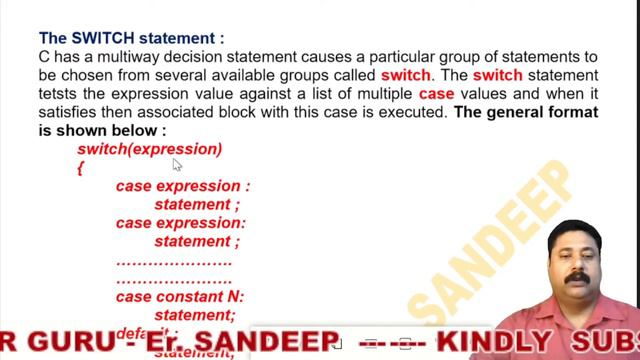 C Programming for all(Part 5)Switch, case, break, continue and goto statement with exclusive prog смотреть онлайн