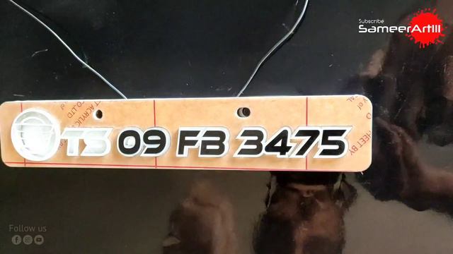 Royal Enfield LED Number Plate | Making | SameerArt111 смотреть онлайн
